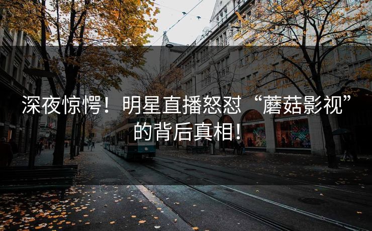 深夜惊愕！明星直播怒怼“蘑菇影视”的背后真相！